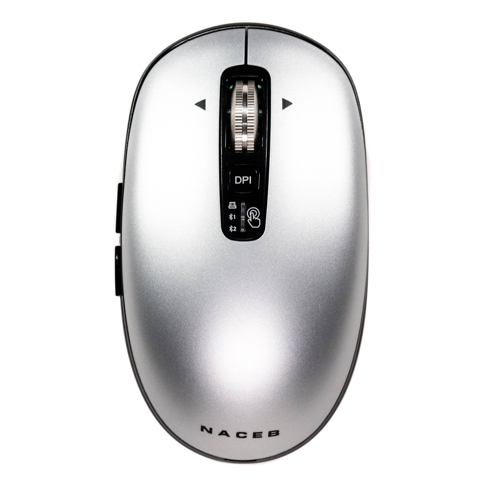 Mouse Inalambrico Naceb Slim Gris NA-0131G - Mouse Inalambrico Naceb Slim Gris NA-0131G -